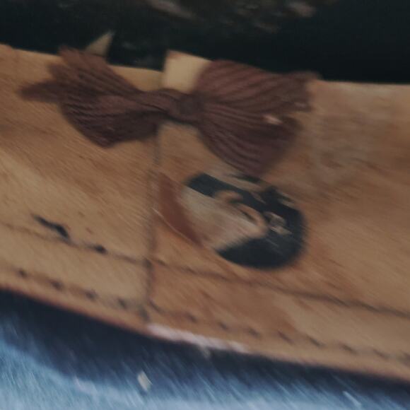 WWII–Korean War Era Formal Wool Cap – Sz 6-1/2, Blue w/ Black Band, Gold Text - Picture 7 of 7